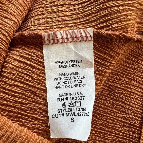 Made with Love top brown small sleeveless - Picture 6 of 7